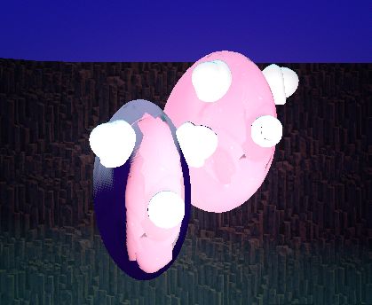 Butthole fishes in Godot scene.